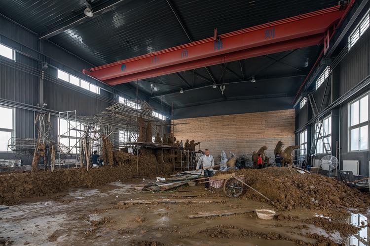 匠心雕琢，筑夢園林——曲陽縣中尚園林雕塑工程建筑勞務分包廠區(qū)實景探訪